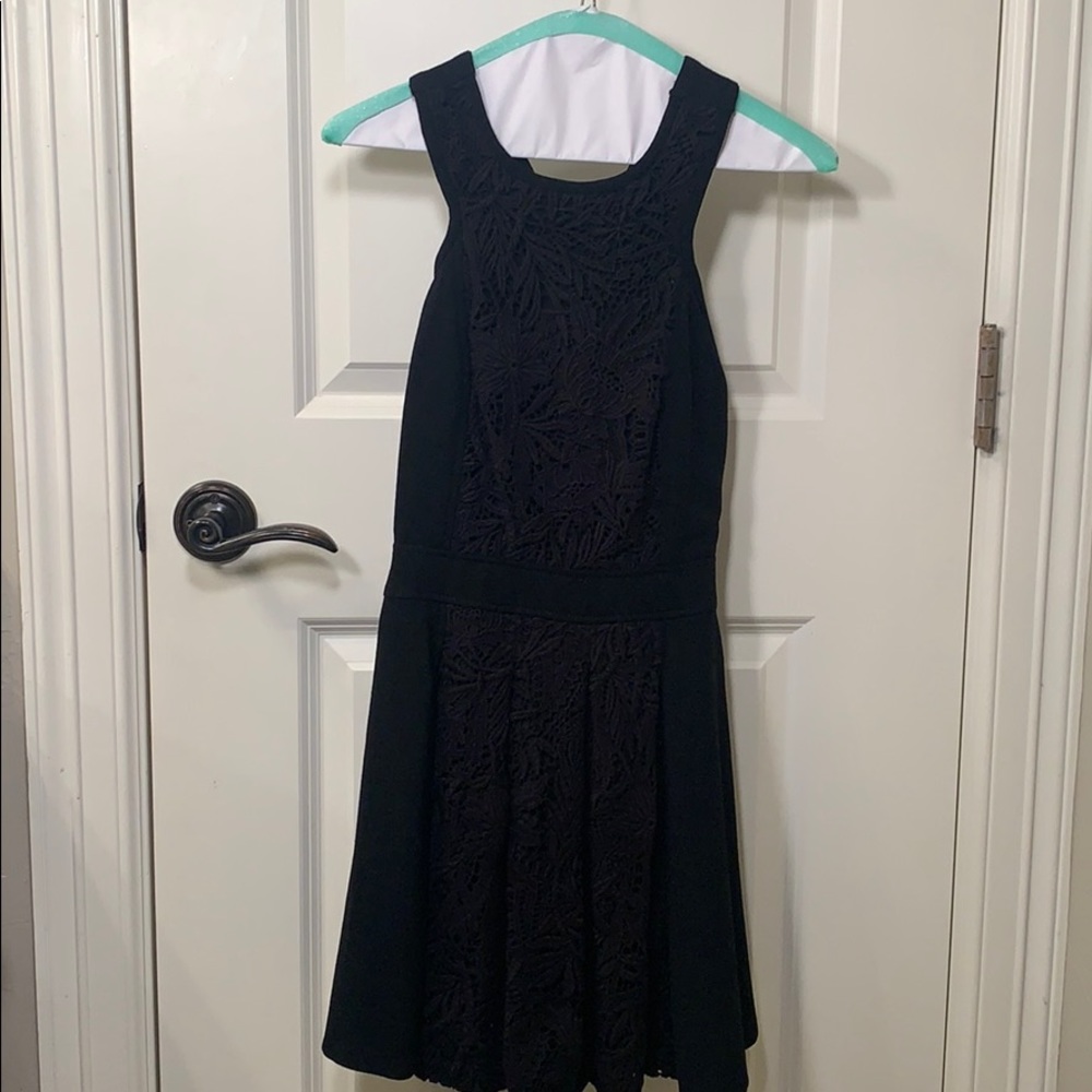 Tibi Crew Neck Open Back Minidress